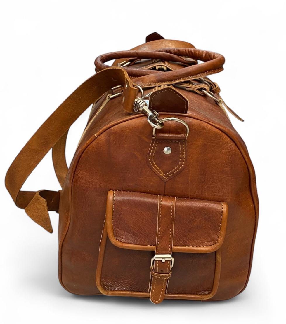 SAC DE VOYAGE EN CUIR | 2 tailles et couleurs