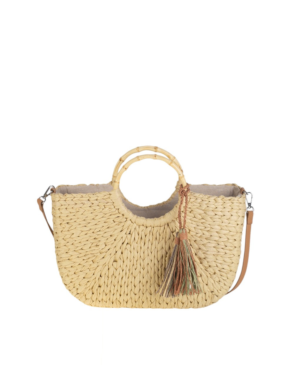 BOLSO DE MANO GRANDE FIBRA NATURAL CALIFORNIA | 3 colores