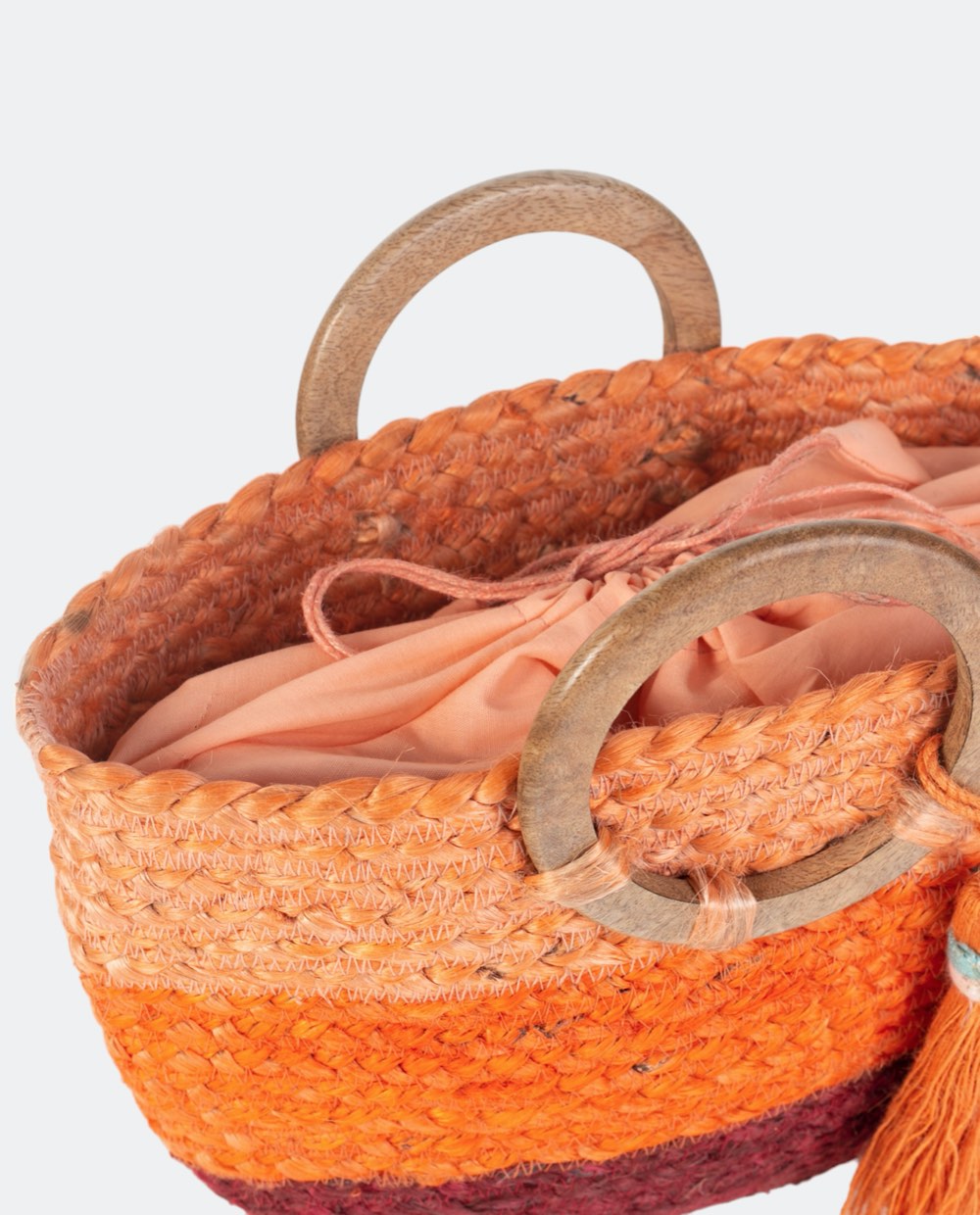 BOLSO DE MANO YUTE TRICOLOR | 3 colores