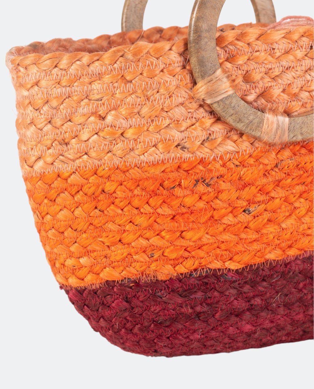 BOLSO DE MANO YUTE TRICOLOR | 3 colores