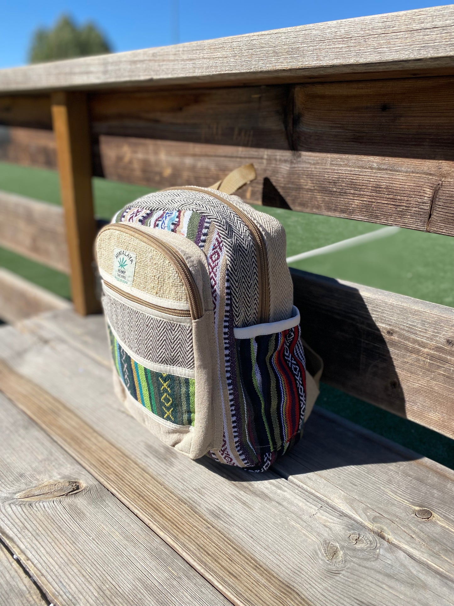 MOCHILA DE CÁÑAMO MEDIANA | variantes y colores mixtos