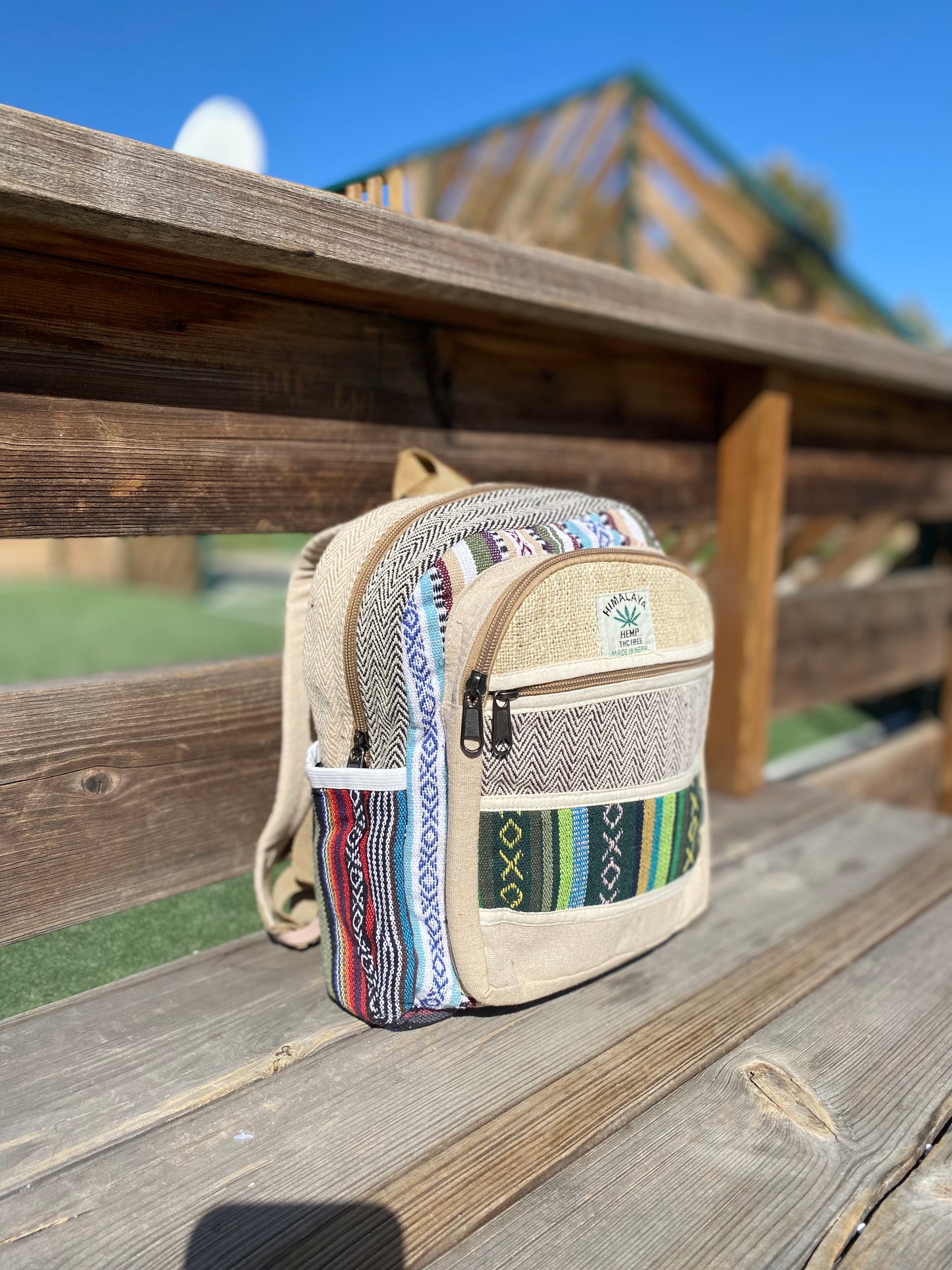 MOCHILA DE CÁÑAMO MEDIANA | variantes y colores mixtos