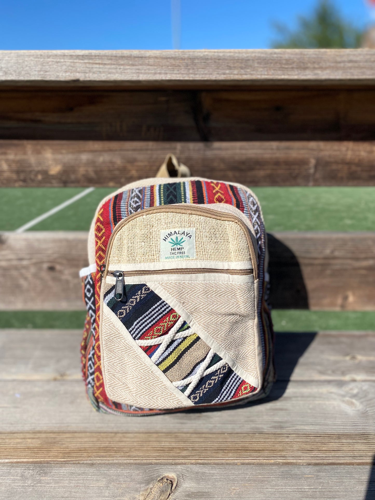 MOCHILA DE CÁÑAMO MEDIANA | variantes y colores mixtos