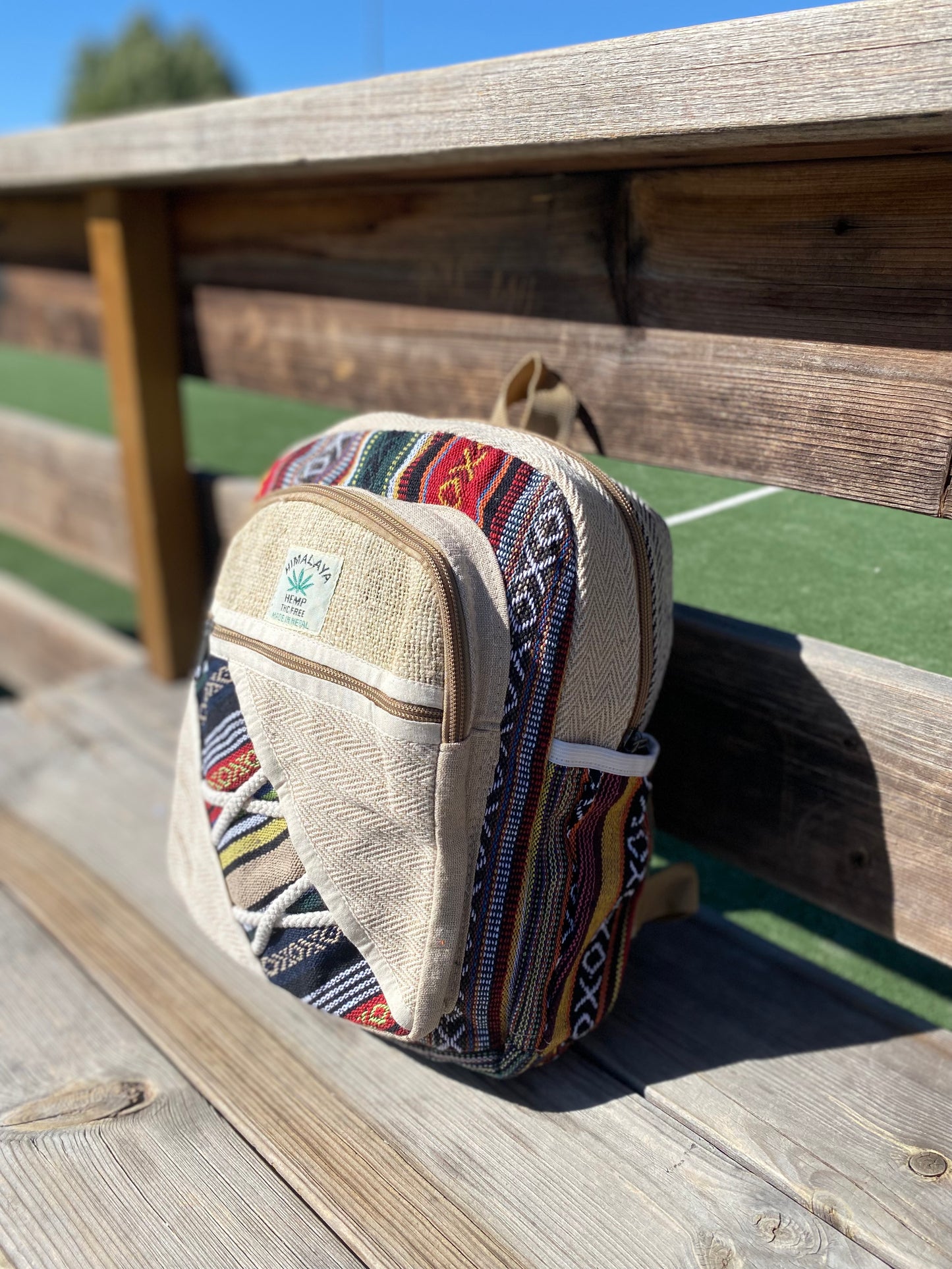 MOCHILA DE CÁÑAMO MEDIANA | variantes y colores mixtos