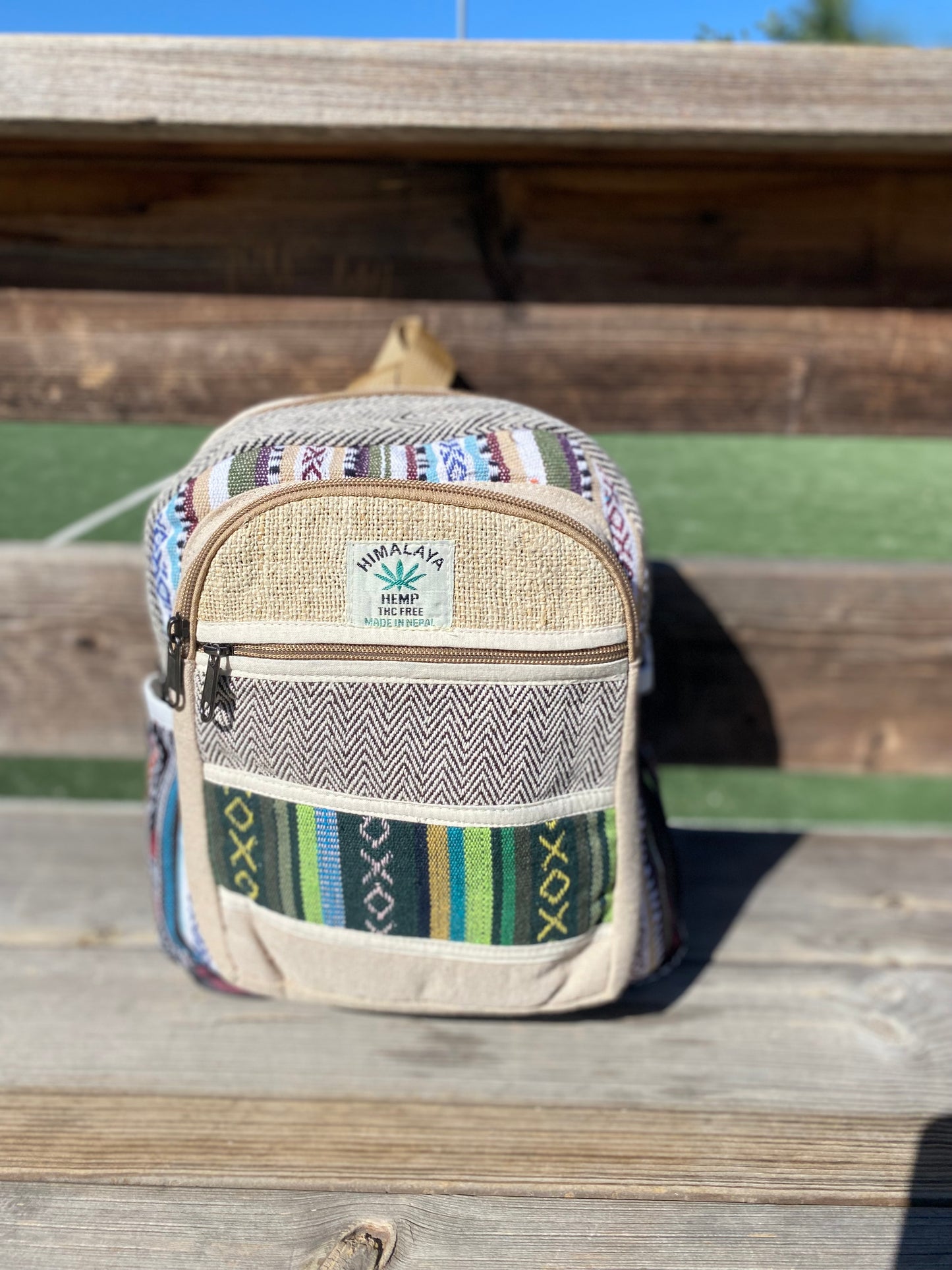 MOCHILA DE CÁÑAMO MEDIANA | variantes y colores mixtos