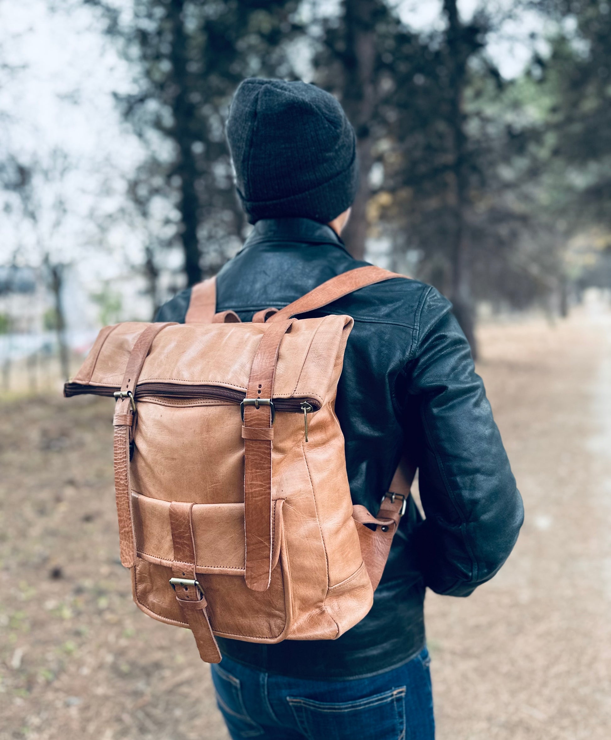 authentic leather backpacks MEN'S AUTHENTIC LEATHER BACKPACK
