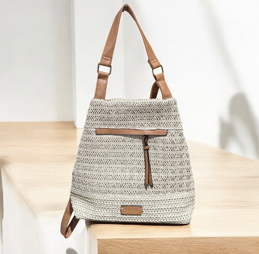 Mochila de Rafia con asa de mano | 2 colores