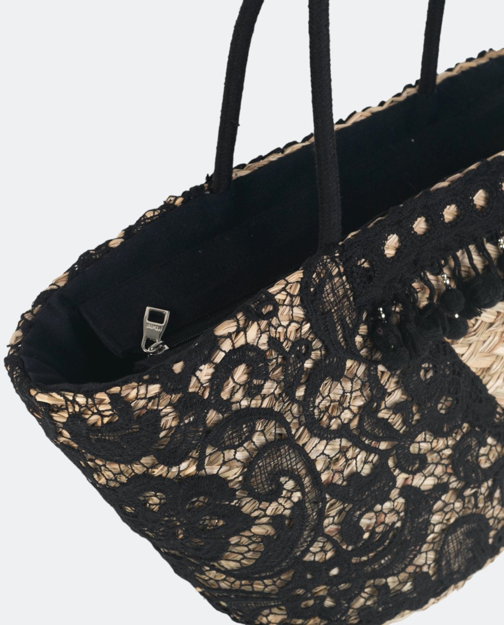 GRAND PANIER AVEC DENTELLE ISLA | 2 tailles et couleurs