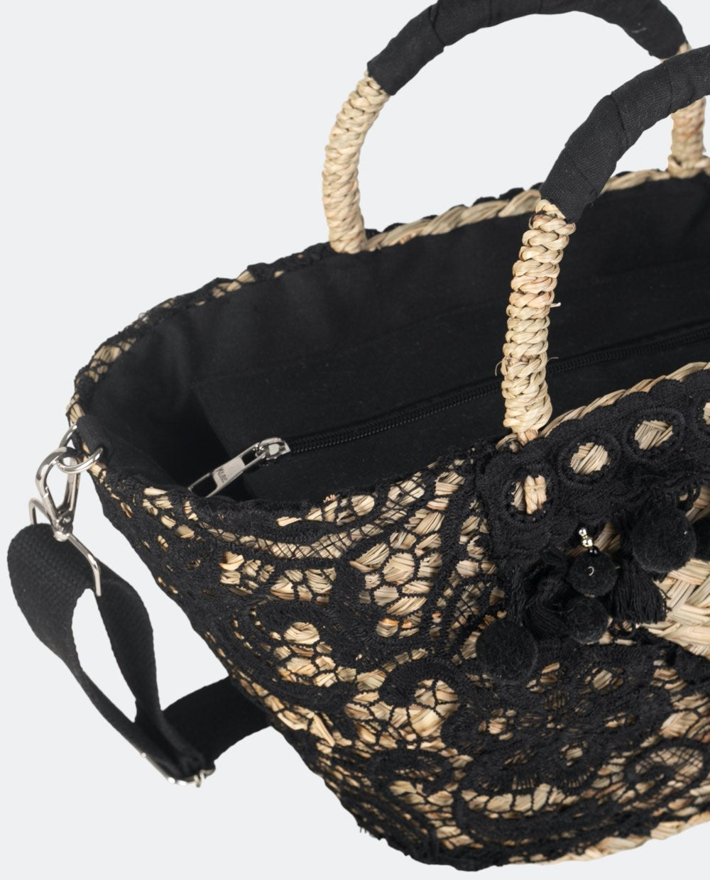 GRAND PANIER AVEC DENTELLE ISLA | 2 tailles et couleurs