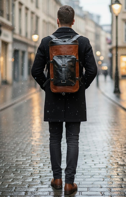 MOCHILA-BOLSA DE VIAJE HOMBRE BICOLOR