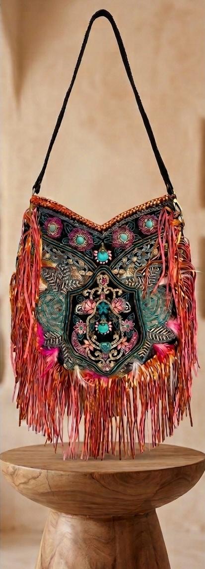 Boho Chic Ibiza Bohemian Fringe Bag - Black | 3 colors
