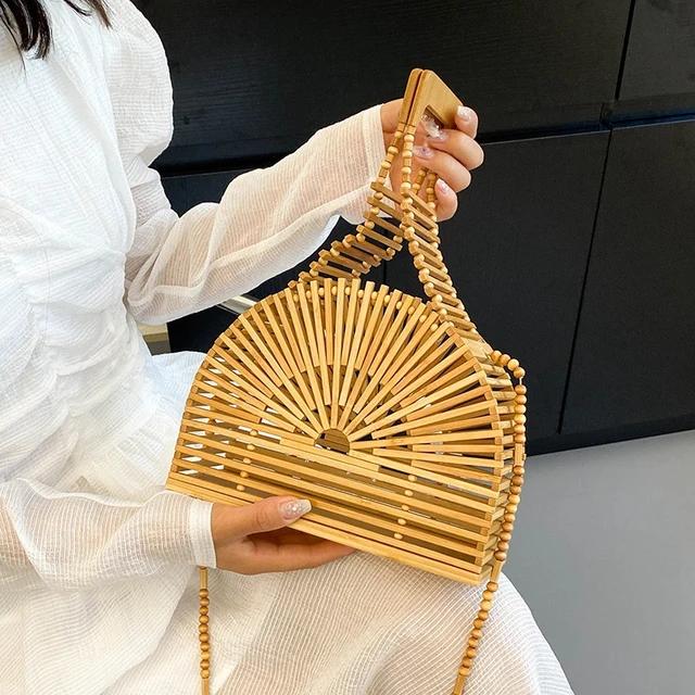 BOLSO DE MANO BAMBÚ KOBE