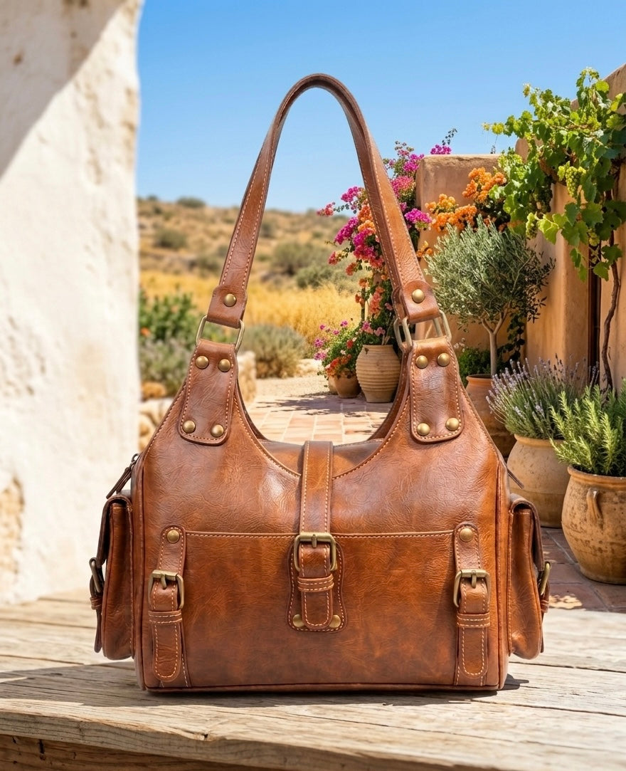 BROWN LEATHER BAG | 2 colors