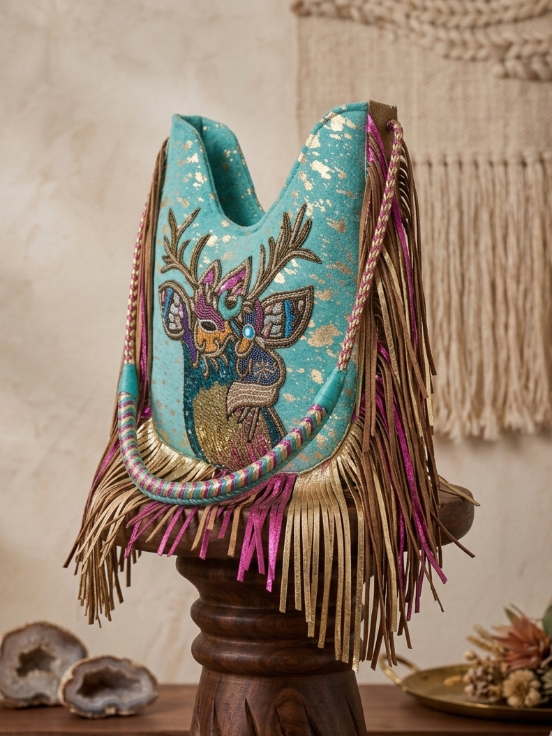 Boho Chic Ibiza Bohemian Fringe Bag - Black | 3 colors