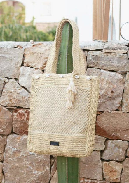 BOLSO SHOPPER GRANDE FIBRA NATURAL SERENIDAD | 3 colores