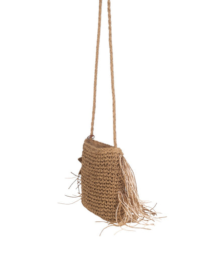 BOLSO BANDOLERA FLECOS FIBRA NATURAL INDIANA II | 2 colores