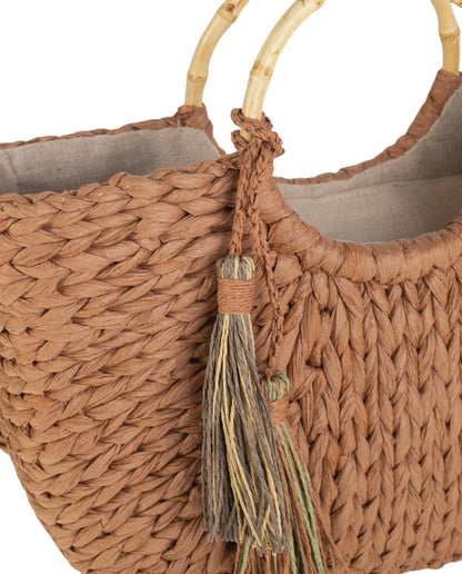 BOLSO DE MANO GRANDE FIBRA NATURAL CALIFORNIA | 3 colores