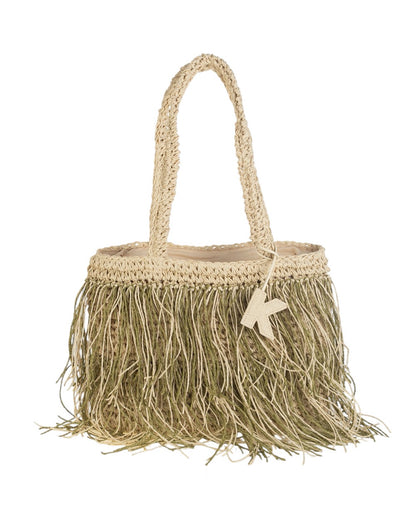 BOLSO FLECOS FIBRA NATURAL INDIANA II | 2 colores