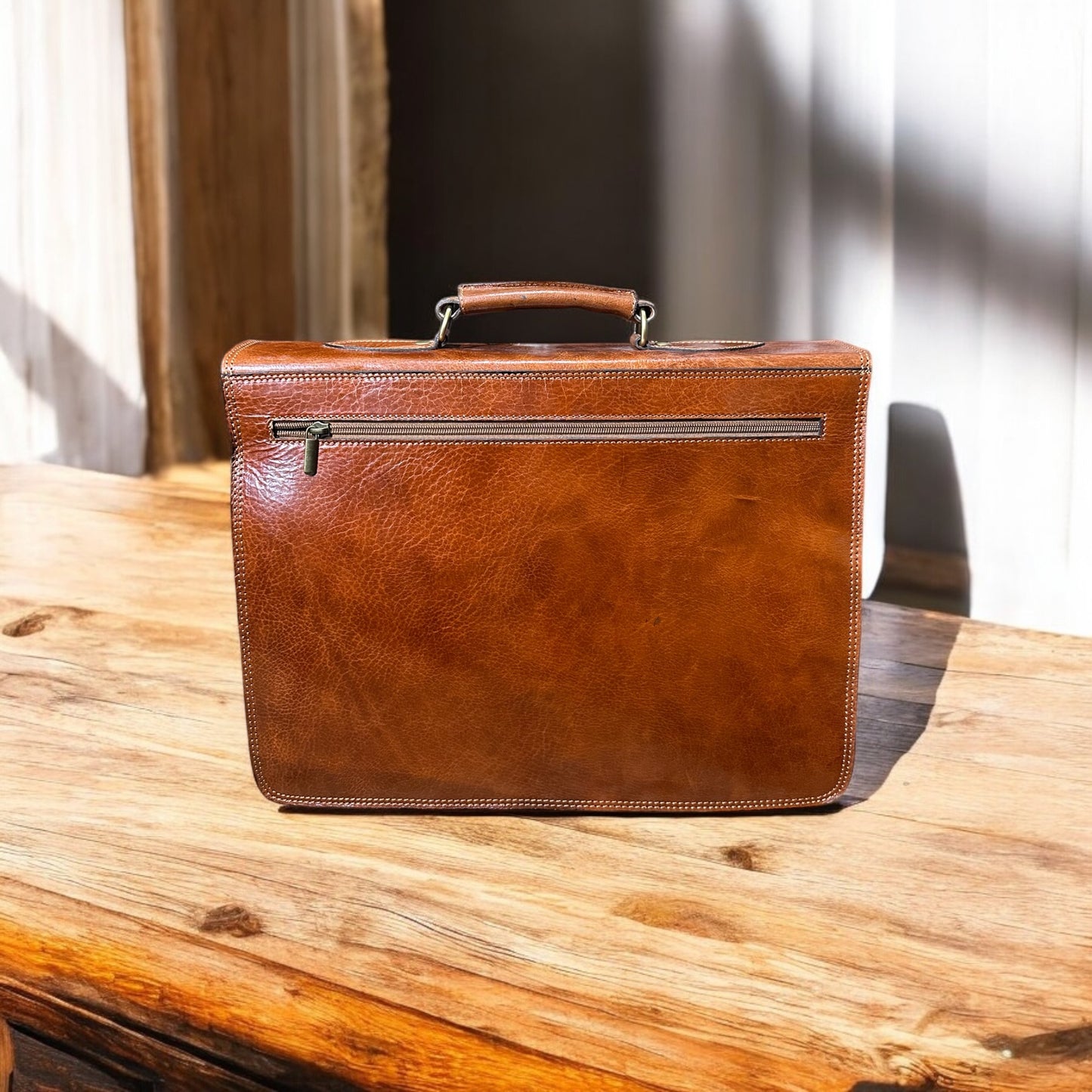MALETÍN DE PIEL PARA HOMBRE | 3 colores