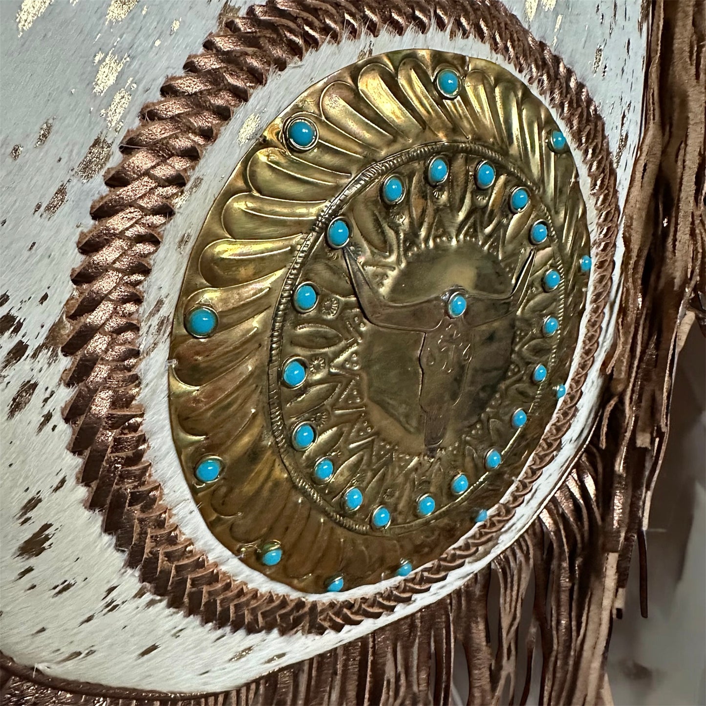 BOLSO BOHO CHIC IBIZA BOHEMIO CON FLECOS BLANCO | 2 colores