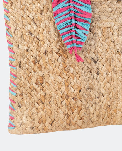 TOTE DE YUTE TRENZADO