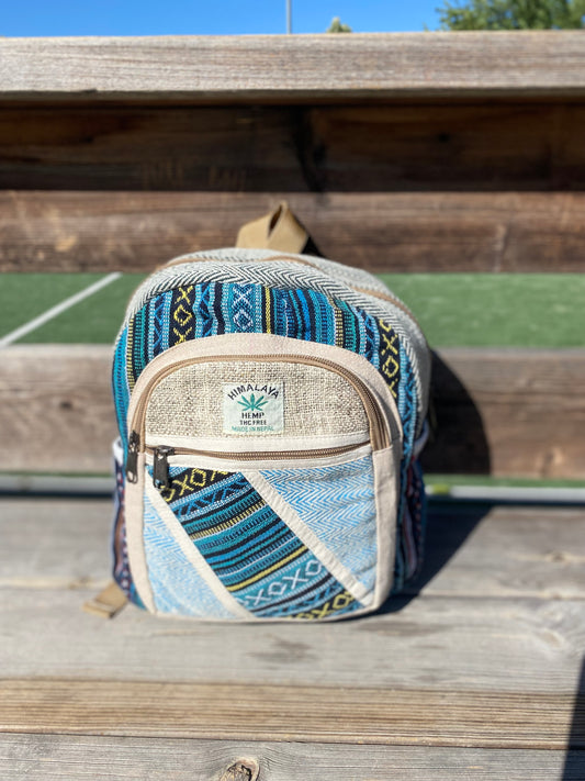MOCHILA DE CÁÑAMO MEDIANA | variantes y colores mixtos